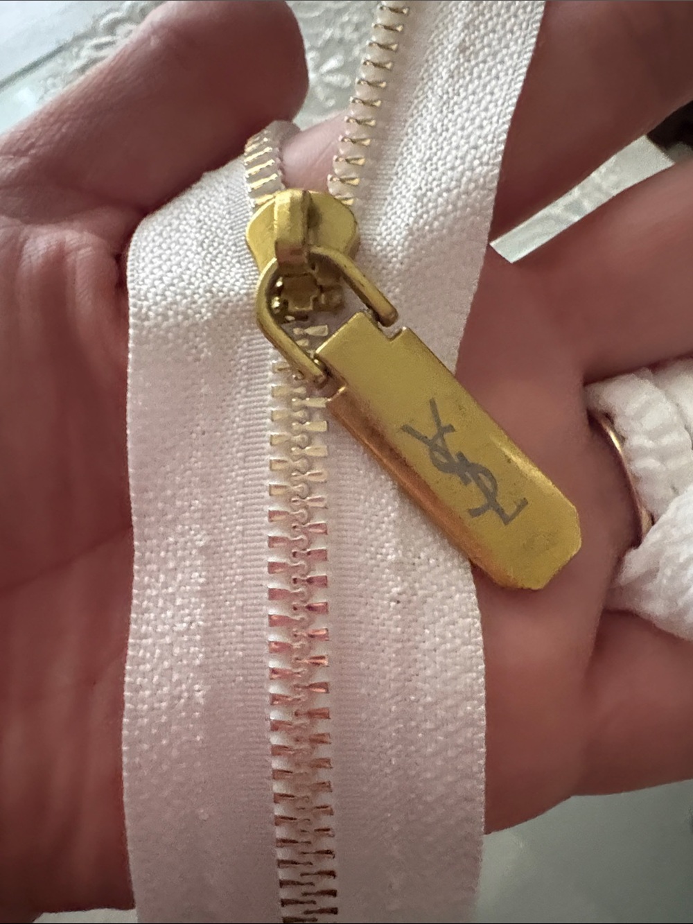 Yves Saint Laurent YSL bag zipper part